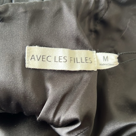 NWT Anthropologie Avec Les Filles Faux Leather Croc Embossed Midi Dress - Picture 7 of 7